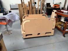 MDF constructed high sided material trolley, appro