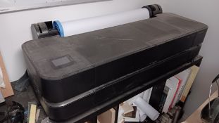 HP Designjet T250 A1 large format plotter printer, serial number CN26F4M051 with 3 full rolls of