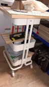 3-tier deep tray trolley (excludes contents) – Located in office