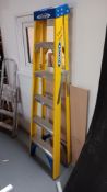 Werner 6 tread fibre glass swingback step ladder