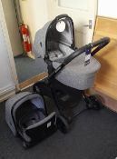 Junior Jones Chassis, Seat Unit, Carrycot and Rain covers