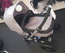 Beebop Osann Pram Chassis, Carrycot, Carrycot Fabrics, Seat Fabrics and Generic Rain cover