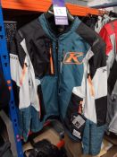 Klim Dakar Motorbike Jacket; Colour: Striking Petrol; 3122-002-150-201; Size: XL; RRP: £320