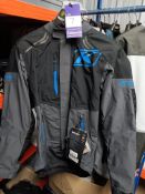 Klim Traverse Motorbike Jacket; Colour: Black/ Kinetic Blue/ 4050-002-130-000; Size: M; RRP £500
