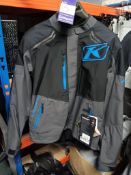 Klim Traverse Motorbike Jacket; Colour: Black/ Kinetic Blue/ 4050-002-140-000; Size: L; RRP £500