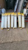 7 x 110V Site Lighting Batons, and 3 x 110V Extension Reels, and quantity of 110V Extension