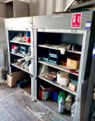 2 x Heavy duty metal cabinets