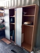 2 x Tambour cabinets
