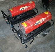 2 x Clarke XR80 Space Heaters
