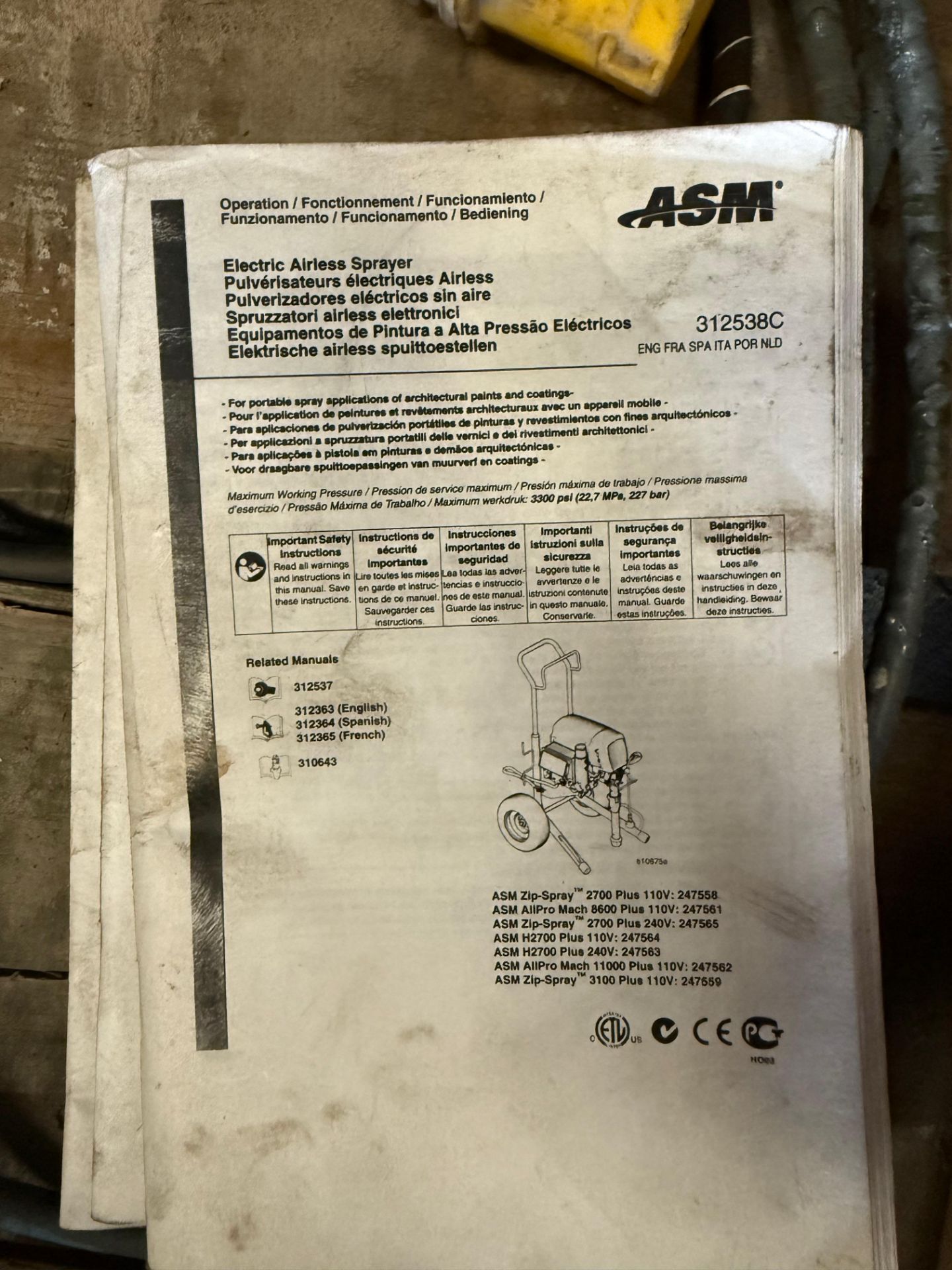 ASM 110V Airless Sprayer - Image 2 of 6