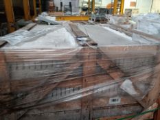 Qty Avalon rockface 10 x FL approx. 440 13.5m2 - Rough split Marble 100mm x Free Length, white, Lift