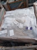 Qty Avalon rockface 10 x FL approx. 250 15m2 - Rough split Marble 100mm x Free Length, white, Lift