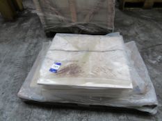 Quantity limestone style tiles to pallet, 600mm x 600mm - Lift out fee - £5 + VAT