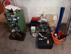 4 x Assorted Tyres, Drill, Tyre Cutter & Heat Gun