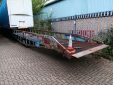Metal Mobile 18000lbs Loading/Unloading Container/Lorry Ramp