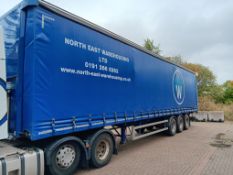 SDC Trailers 45ft Tri Axle Curtainside Trailer (4.4M High) – Reg/Ident. Mark C340134 – Vehicle ID