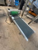 Small Benchtop Variable Speed Rubber Belt Conveyor