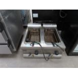 A Lincat S/Steel Twin Fryer