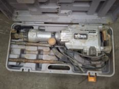 Titan TTB811DRH 16.4kg HEX shank electric concrete breaker (230v)