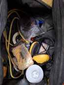 Dewalt tool bag with quantity of various hand tools