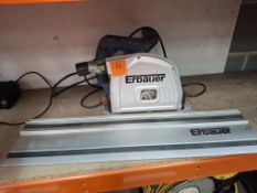 Erbauer ERB690CSW plunge saw with track