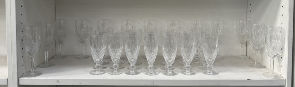 Qty of Waterford Crystal Glass Champagne Glasses
