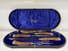 7pc Flockton, Tompkin & Co. Carving Set in Case