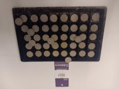 Tray Containing 48x 50p Commemorative Coins
