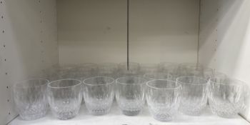 Qty of Waterford Crystal Glass Whiskey Tumblers