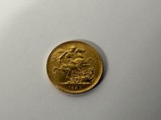 1887 Victoria Full Soverign Coin