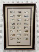 4 x Framed Country Sports/ Fishing Themed Cigarette Card Sets