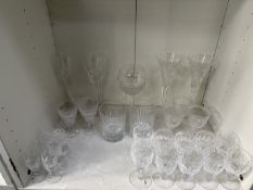 Various Waterfold Crystal Glassware