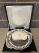 Sterling Silver Salver in Green Box