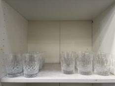 Qty of Waterford Crystal Glass Water Tumblers - 2 Styles
