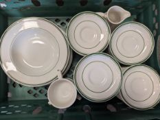 Box green crockery
