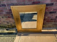 Gold framed mirror Height 95cm, width 65cm