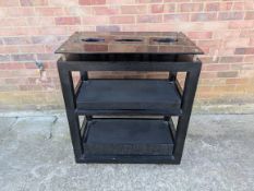 Restaurant trolley. Approximate dimensions: Width 80cm, Depth 50cm, Height 95cm