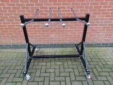 Folding chair trolley rack. Storage of up to 40 chairs in total. Approximate dimensions: Width 109cm