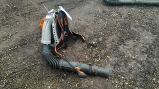 Stihl petrol backpack blower, model unknown, Advised pull start broken. Viewing Recommended.