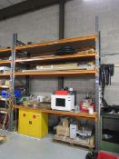 Single bay racking with 8 end frames