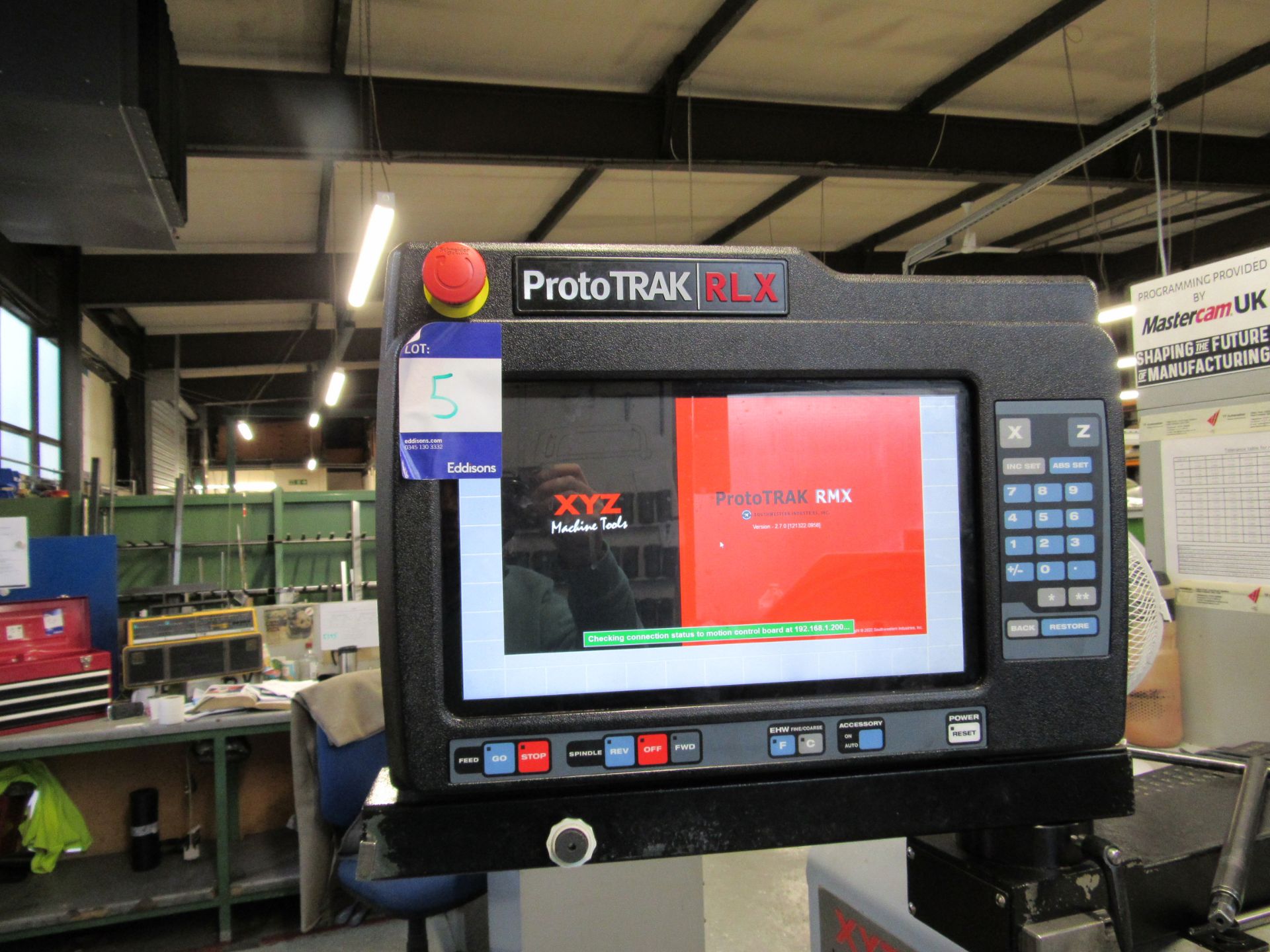 XYZ RLX355 CNC lathe with Proto Trak RLX control 2023, Serial number ...