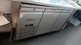 Williams HJSC2SA R1 stainless steel double door undercounter fridge, serial number 1504/759319 –
