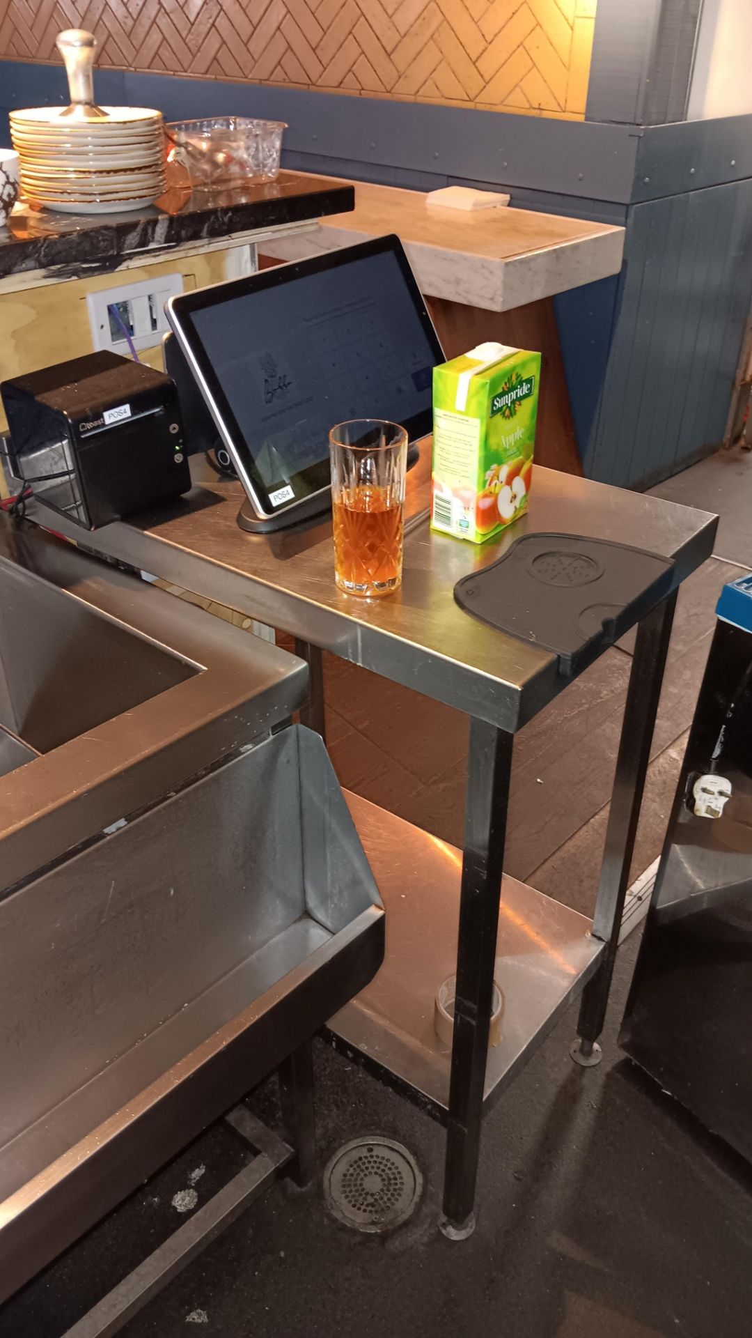 Small Table Infills Stainless steel infill table section with shelf under – Located behind ...
