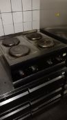 Lincat HT6 electric 4 plate boiling top, serial number 30583390 (Jan 2023) – Located in the kitchen