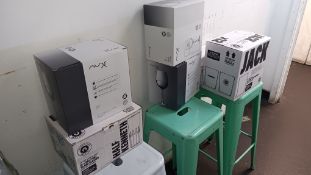 Assortment of branded and unbranded glassware – Located in back of house corridor