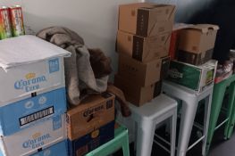 Various wet stock to include beers, tonics, sodas, mixers etc – Located in back of house corridor