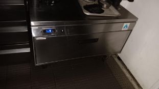 Adande stainless steel single refrigerated drawer – Located in the kitchen