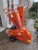Caravaggi B1080 chipper with Honda GX270 engine (2014) s/n 79295 max diameter 0.5in