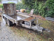 Ifor Williams GX84 twin axle plant trailer capacity 1350kg s/n SCK60000040426461