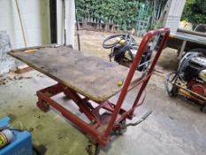 Clarke Strongarm HTL500 manual lifting table 900mm lift